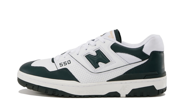 New Balance 550 White Dark Green