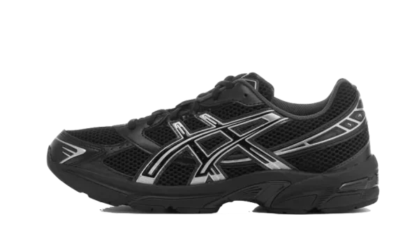 asics gel-1130 black pure silver sneakers